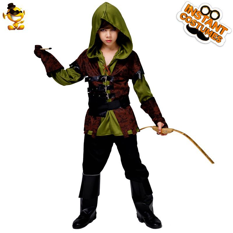 Boys Halloween Archer Costume Hunter Party Outfit