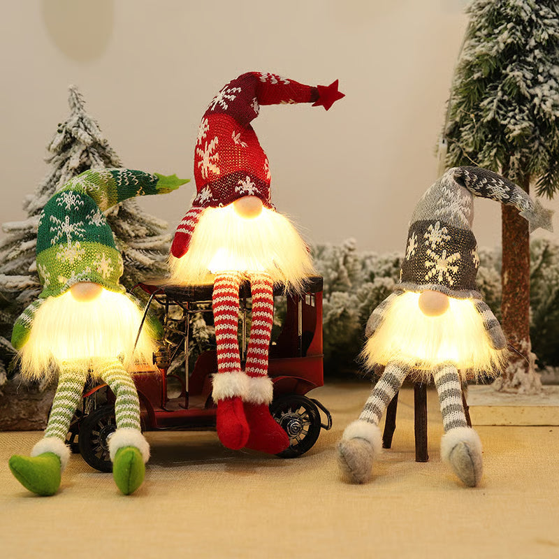 Cozy Light-Up Christmas Gnomes