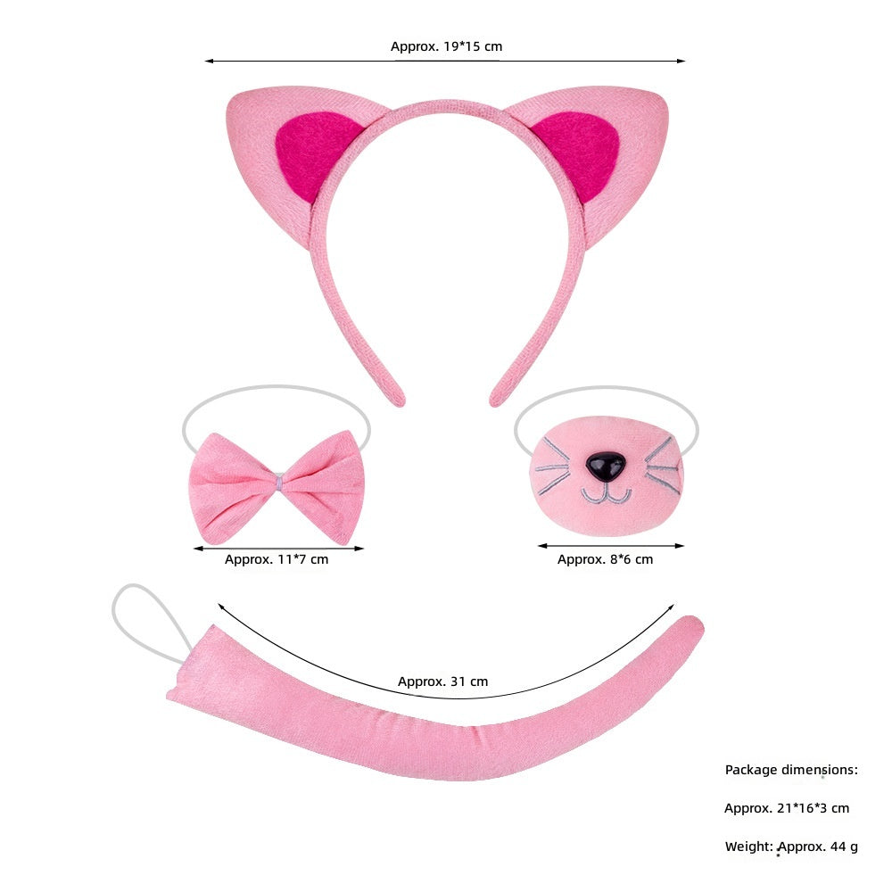 Cat Ears Headband Halloween Costume Party Animal Headwear