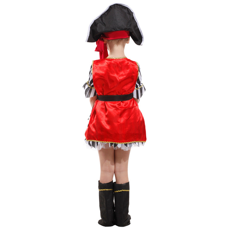 Halloween Pirate Costume For Girls, Kids Cosplay Outfit