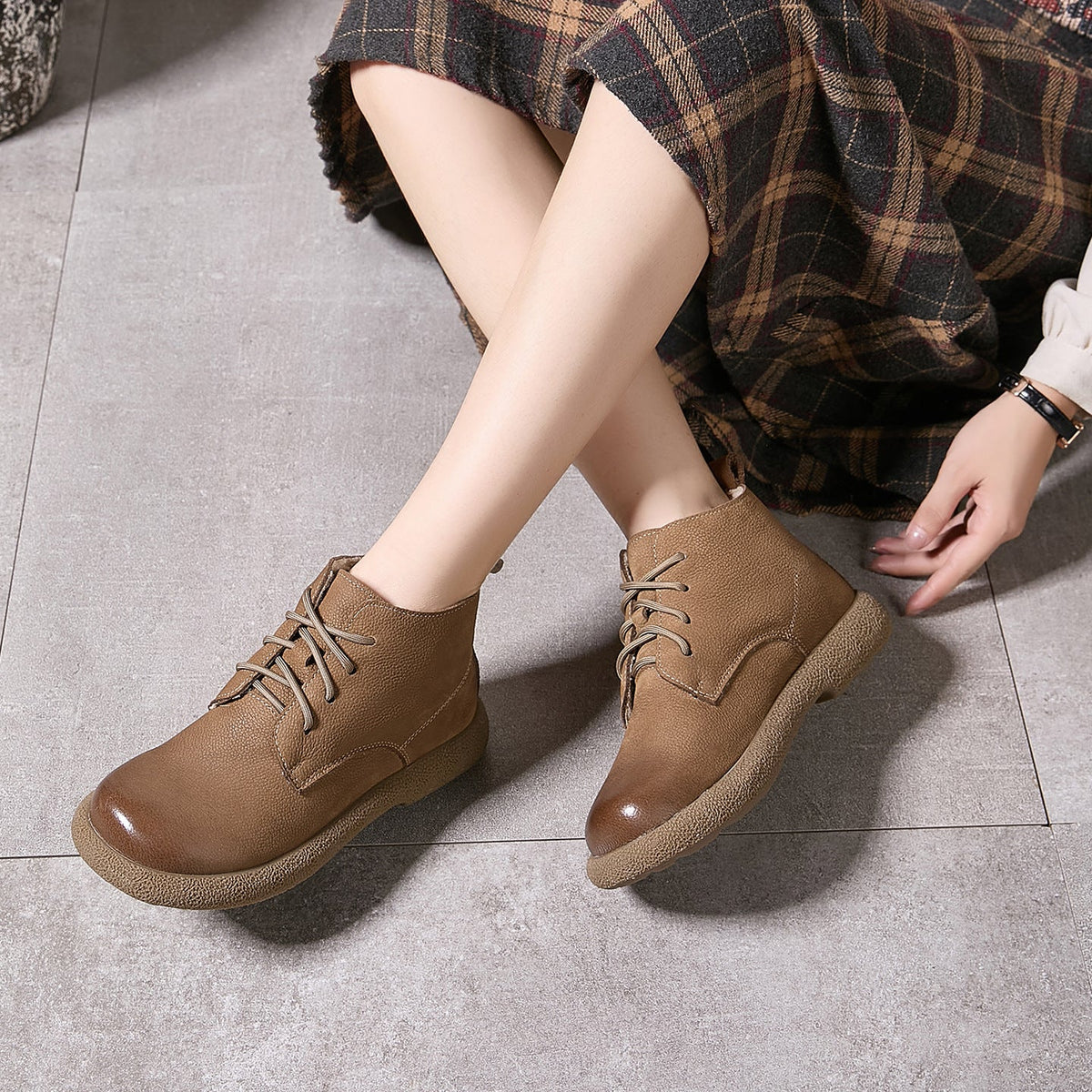 Winter Warm Retro Classic Soft Sole Versatile Ankle Boots