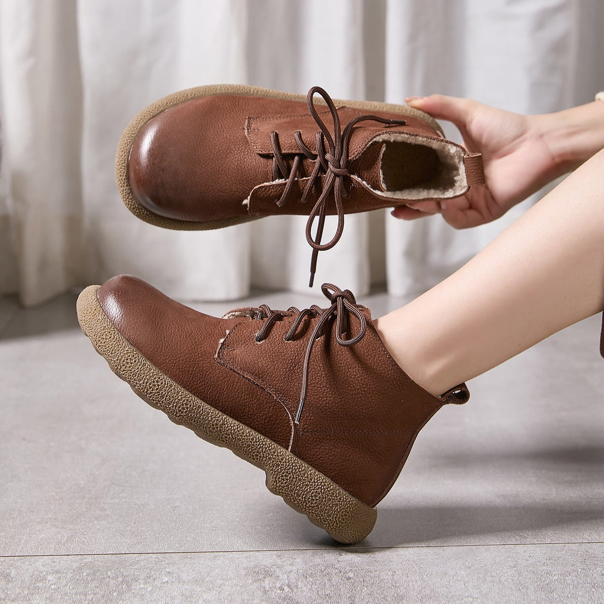 Winter Warm Retro Classic Soft Sole Versatile Ankle Boots