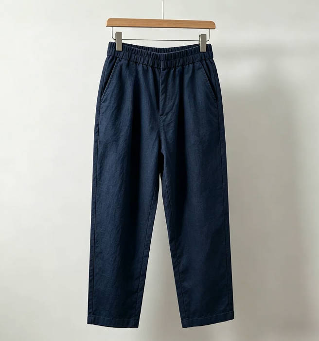 Spring Cotton Linen Casual  Elastic Waist Loose Harem Pants