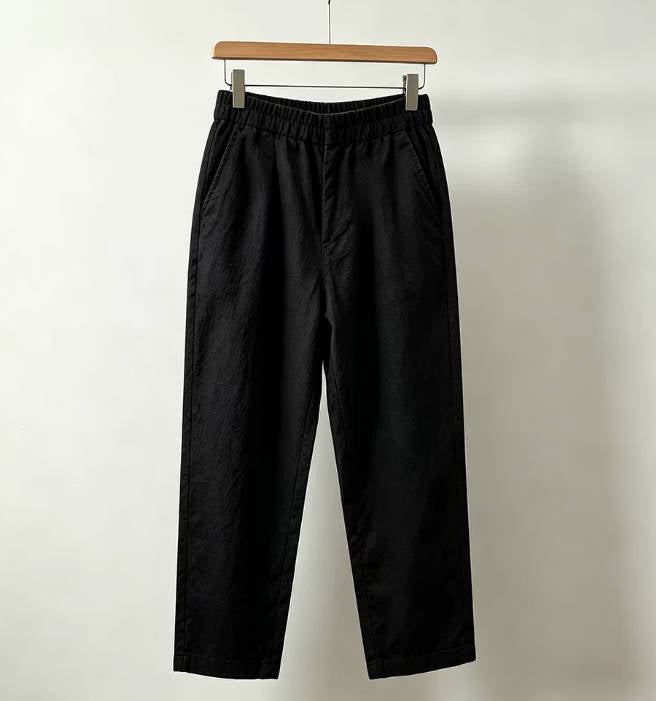 Spring Cotton Linen Casual  Elastic Waist Loose Harem Pants