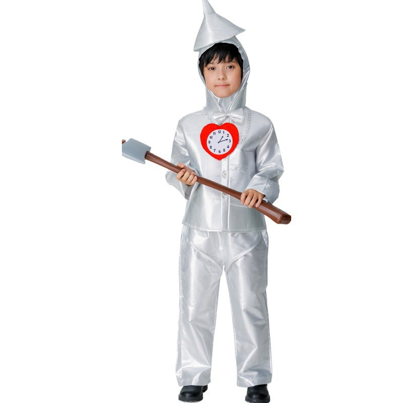 Tin Man Costume For Men Halloween Wizard Of Oz Stage Performance