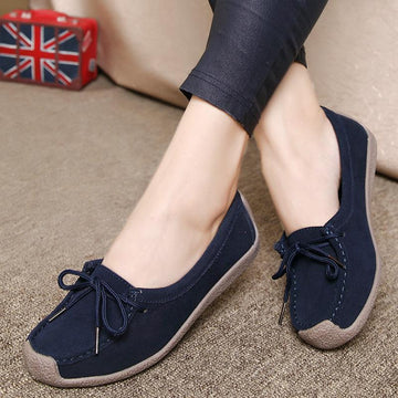 SOFT SOLE LACE UP COMPORTABLE CASUAL FLATS