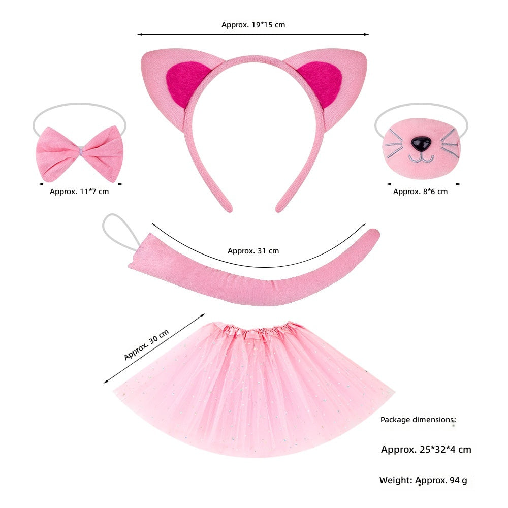 Cat Ears Headband Halloween Costume Party Animal Headwear
