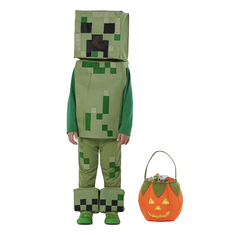 Minecraft Kids Cosplay Costume Full Series Halloween Performance Outfit