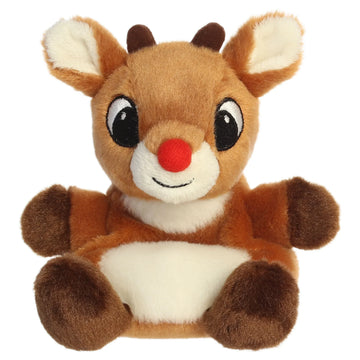 Palm Pals 5 Inch Rudolph the Red Nosed Reindeer Holiday Plush Toy