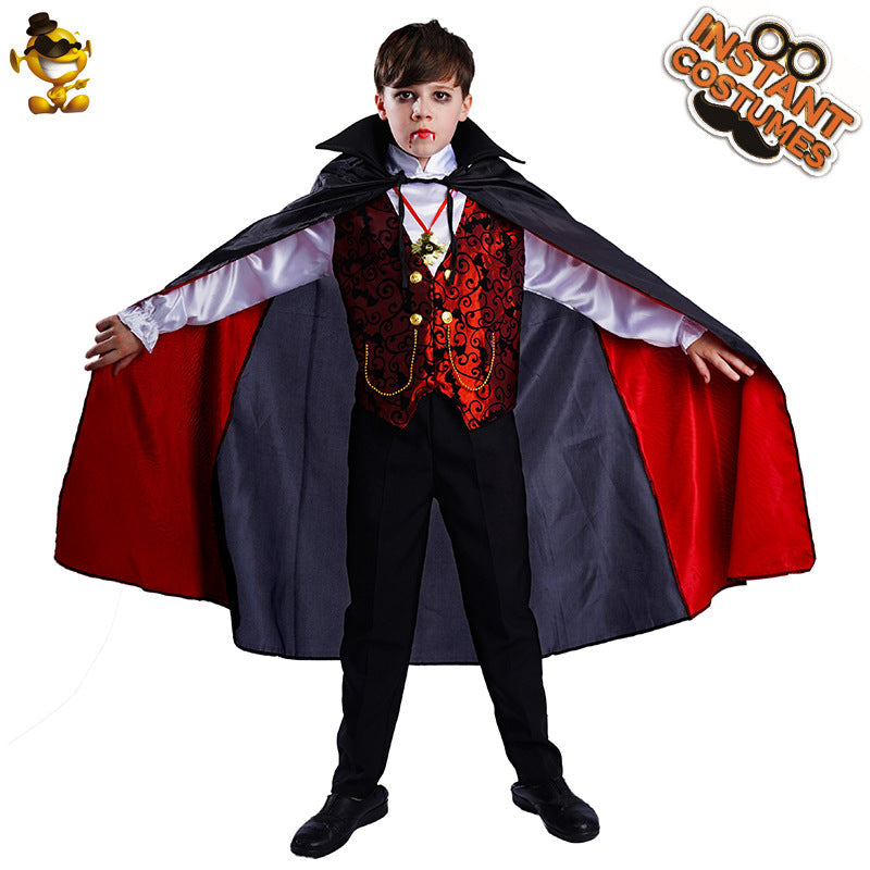 Boys Halloween Vampire Costume Role Play Cosplay