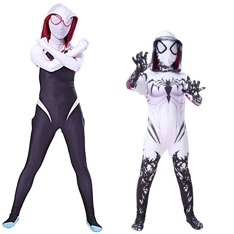 Venom Gwen Spider-Man Cosplay Costume For Kids Halloween Performance