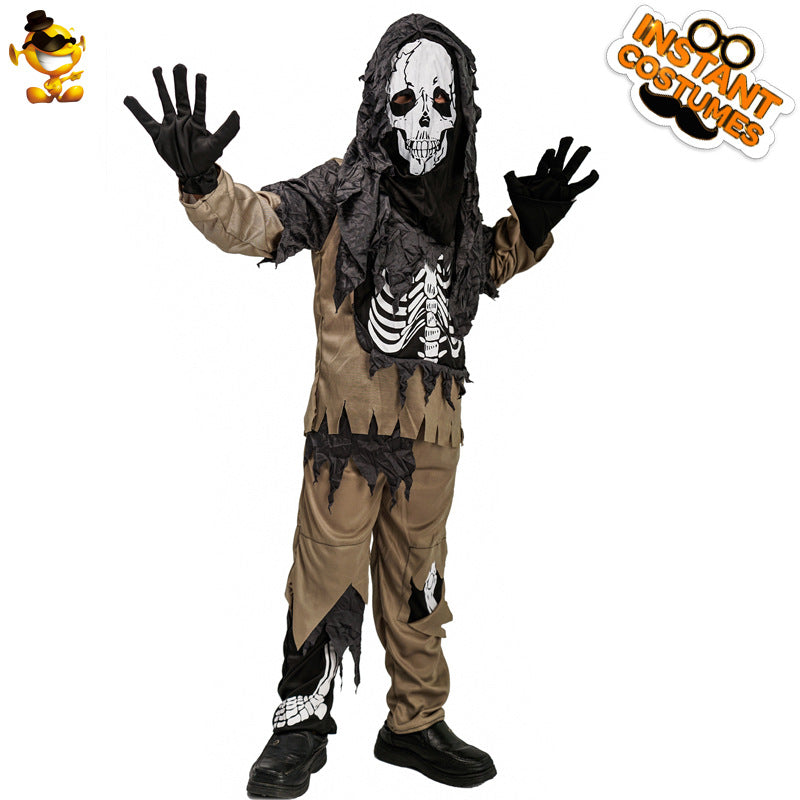 Halloween Boys Skeleton Costume For Cosplay Party