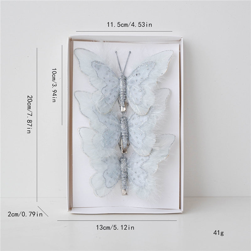 Christmas Fabric Butterfly Ornament