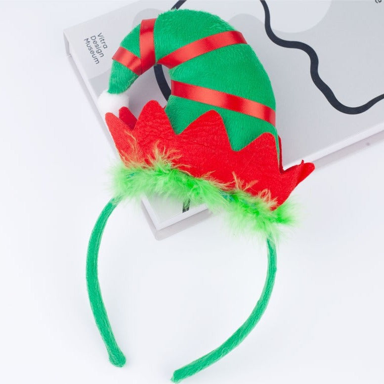 Christmas Elf Hat Headband For Kids Party Costume