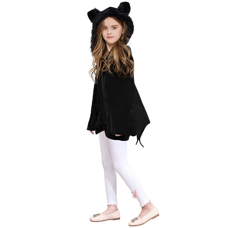 Gilrs Halloween Cosplay Bat Cloak Cape