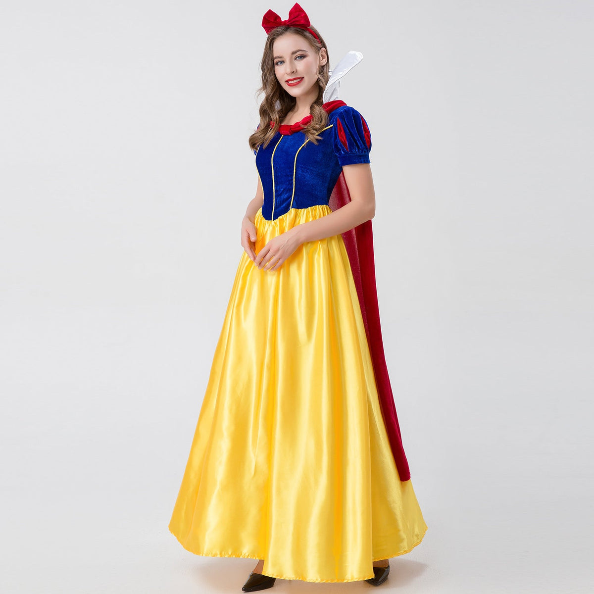 Adult Snow Princess Halloween Costume Long Dress