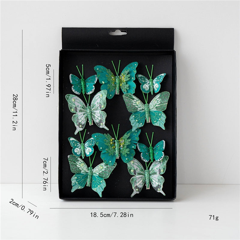 Christmas Fabric Butterfly Ornament