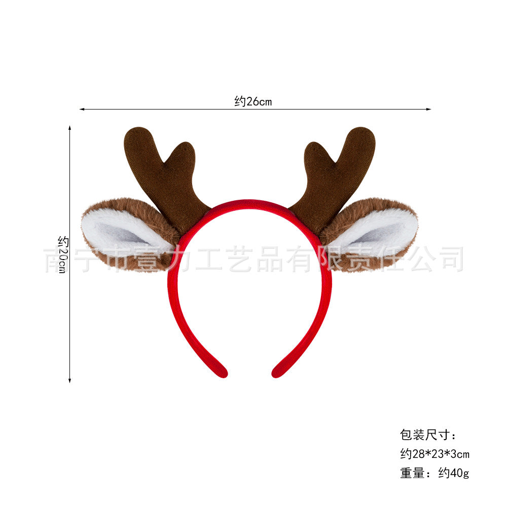 Christmas Reindeer Antler Headband For Kids Party Costume