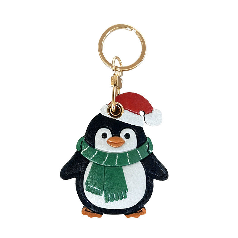 Penguin Keychain Airtag Case Christmas Gift Bag Accessory
