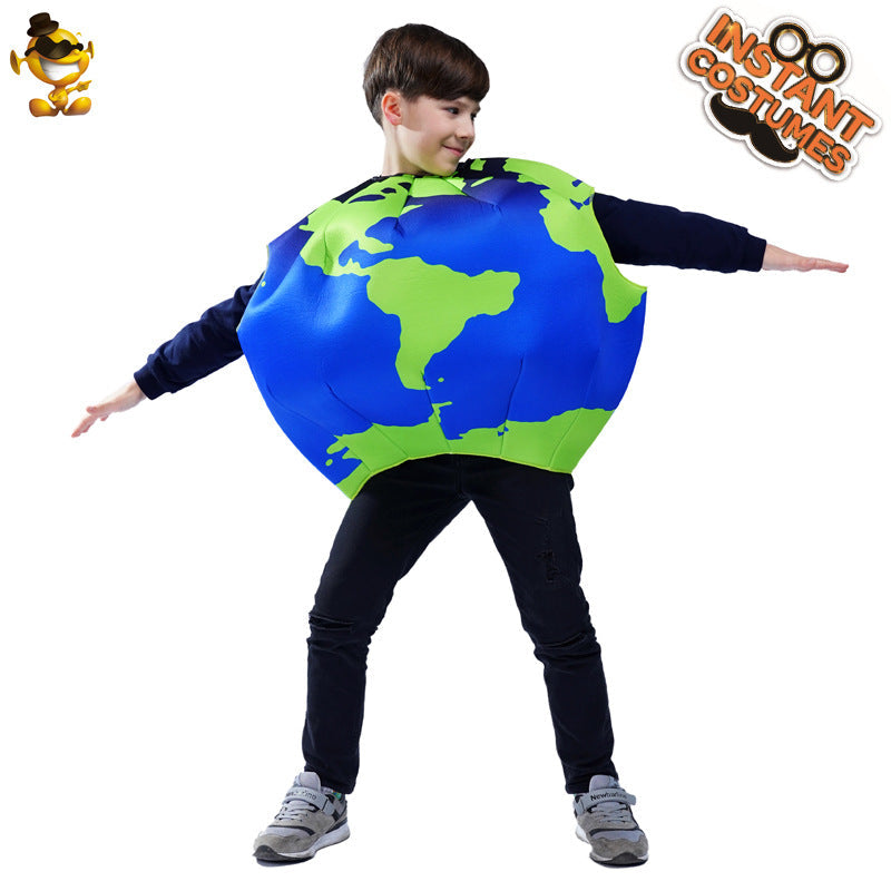 Kids Halloween Costume Sponge Earth Stage Performance Party