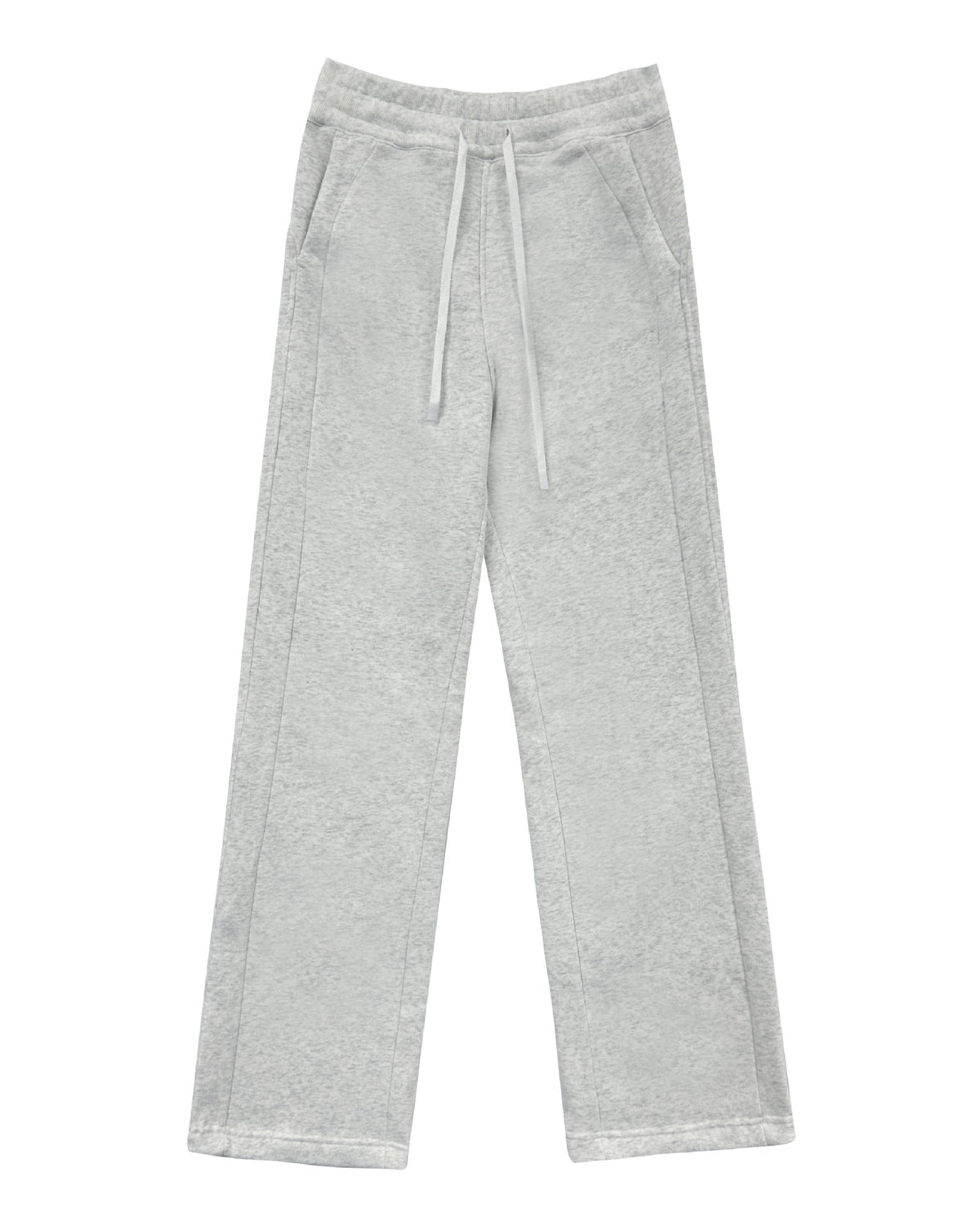 Cotton Casual Sports High Elastic Waist Lace-Up Fleece-Lined Pants