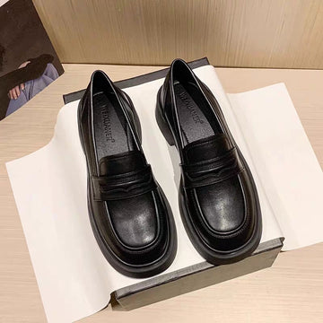 Trendy Genuine Leather Fashion Casual Loafer Flat Shoes