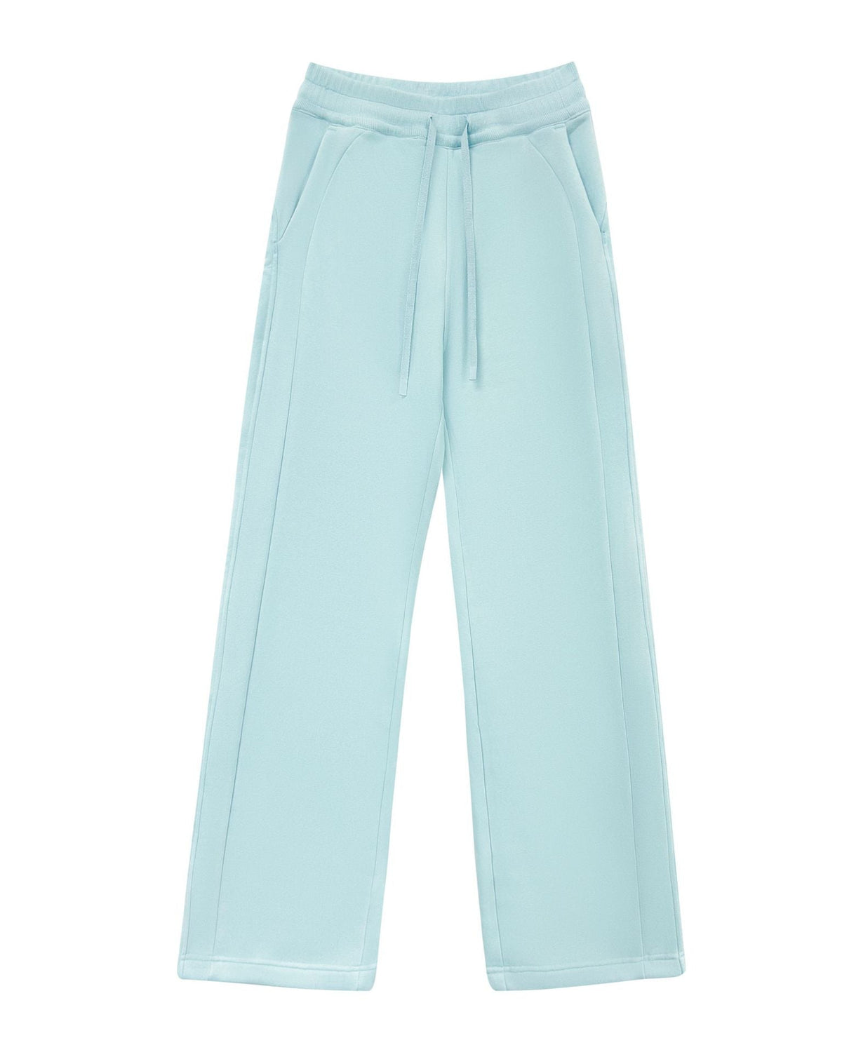 Cotton Casual Sports High Elastic Waist Lace-Up Fleece-Lined Pants