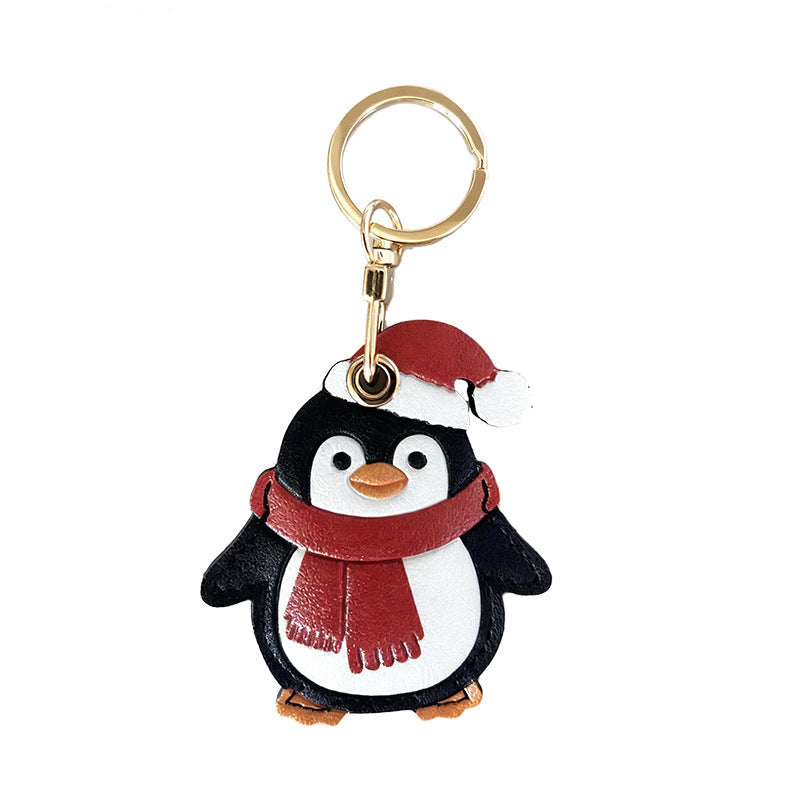 Penguin Keychain Airtag Case Christmas Gift Bag Accessory