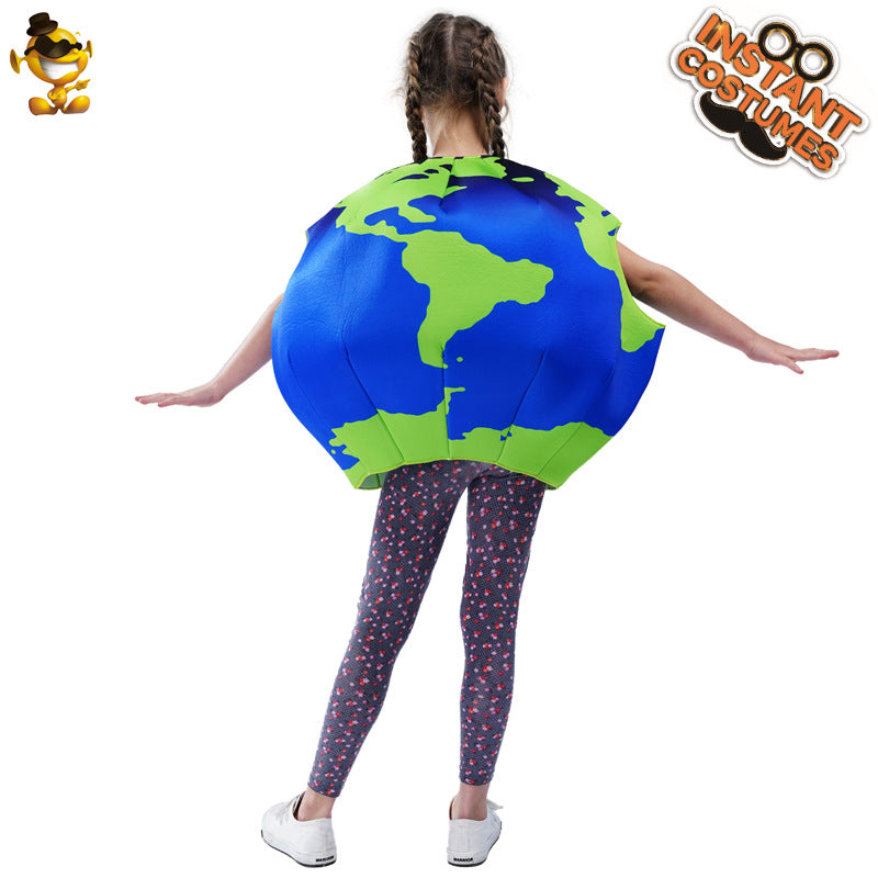 Kids Halloween Costume Sponge Earth Stage Performance Party