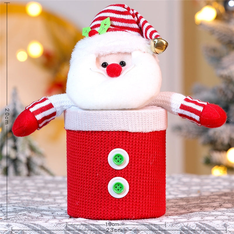Christmas Snowman Reindeer Candy Jar