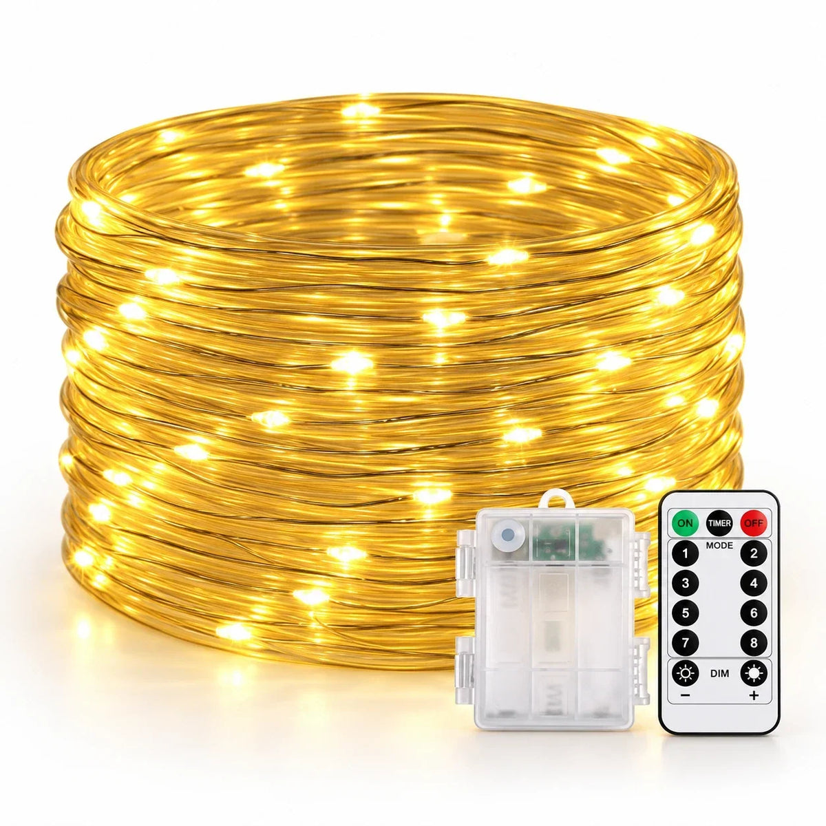 Solar PVC Tube Outdoor String Lights