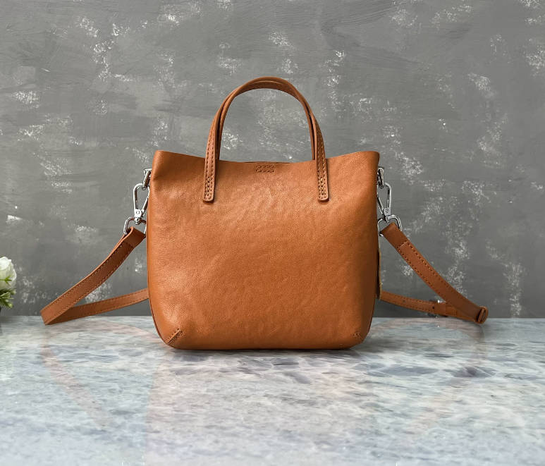Women Vintage Leather Fashionable Small Shoulder Hand Bag