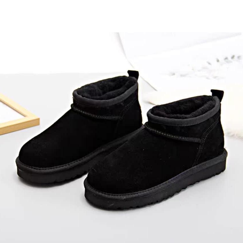 Women Winter Suede Warm Simple Short Snow Boots
