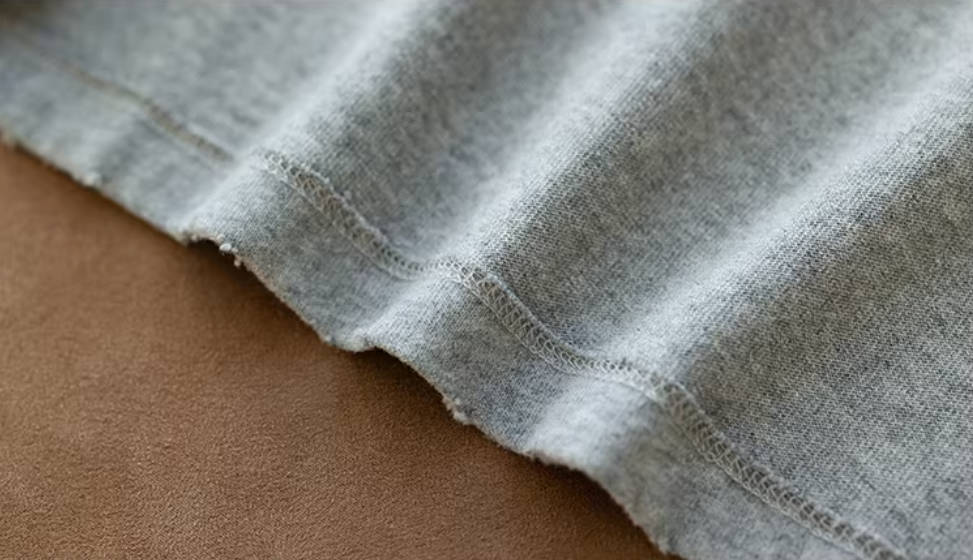Casual Cotton Solid Color Round Neck Curling-Up Loose Tops