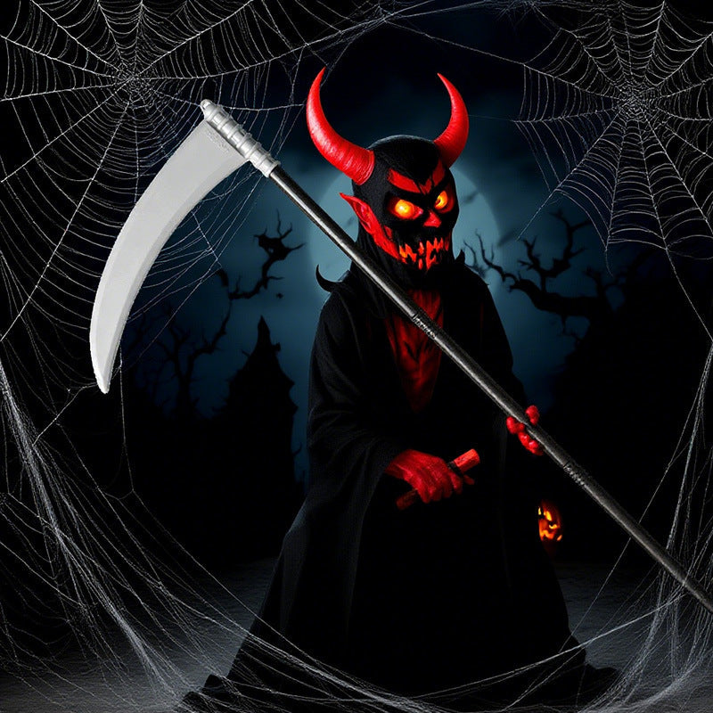 Halloween Cosplay Props Axe Scythe Demon Fork