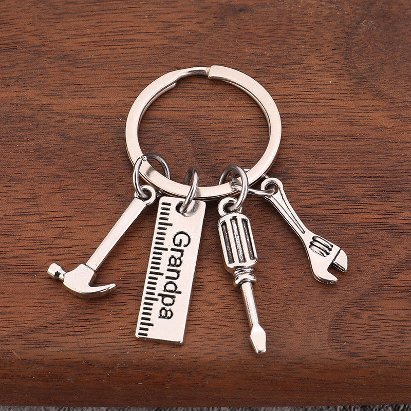 Christmas Father's Day Gift Hammer Screwdriver Wrench Keychain