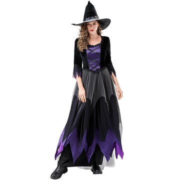 S-XXL Witch Costume Halloween Cosplay
