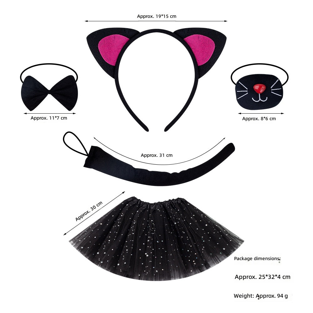 Cat Ears Headband Halloween Costume Party Animal Headwear