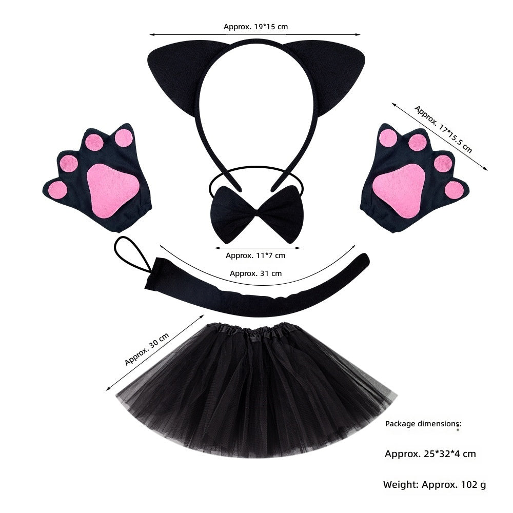 Cat Ears Headband Halloween Costume Party Animal Headwear
