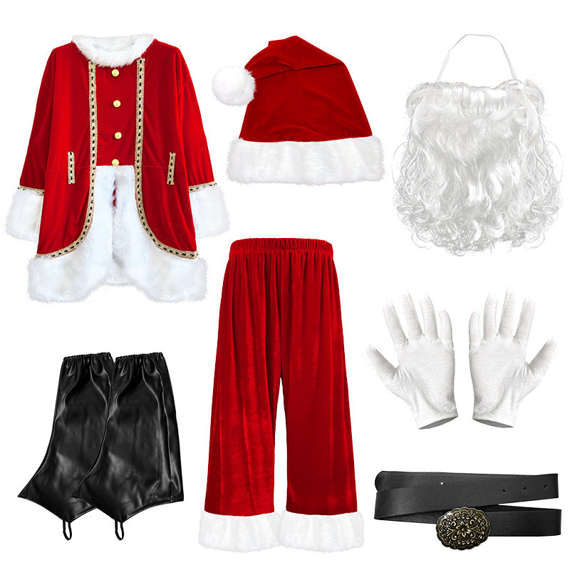 Santa Claus Costume Christmas Party Performance Outfit