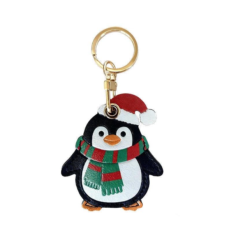 Penguin Keychain Airtag Case Christmas Gift Bag Accessory