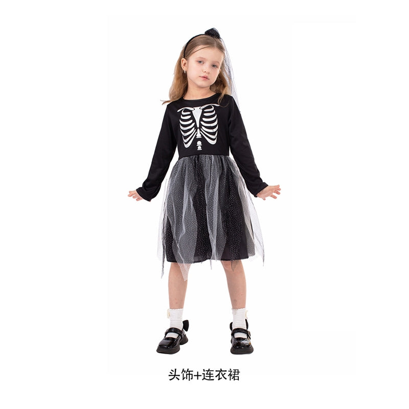 Skeleton T-Rex Costume For Kids Halloween Cosplay