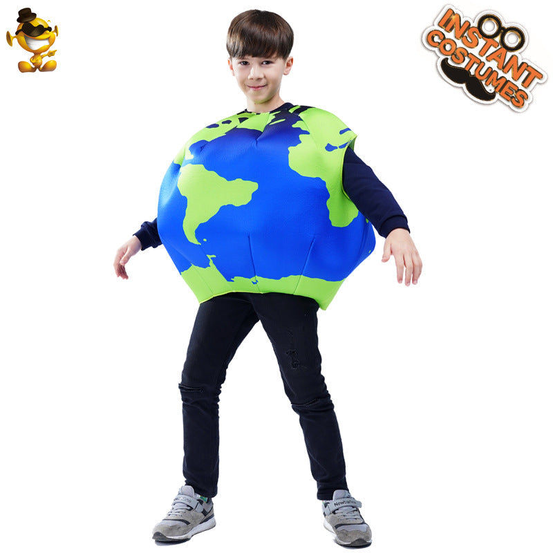 Kids Halloween Costume Sponge Earth Stage Performance Party