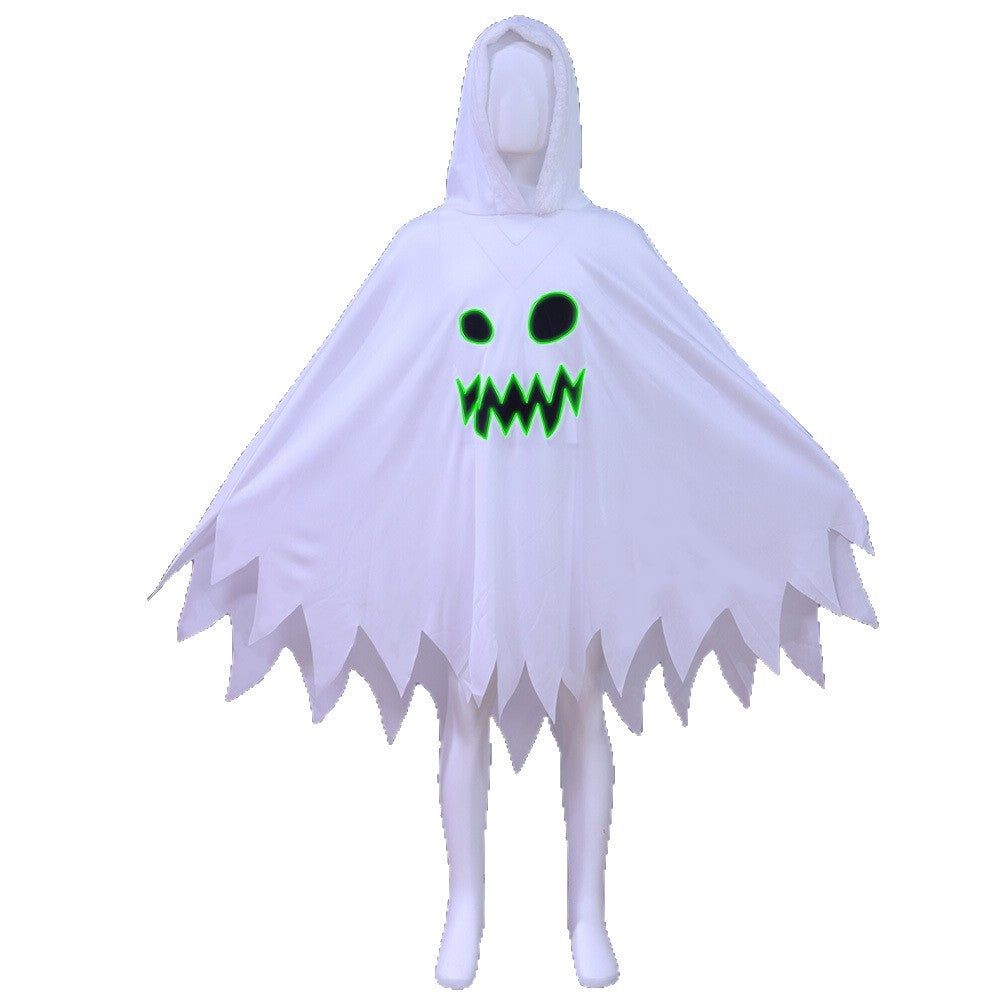 Glowing Ghost Cloak Halloween Costume For Kids