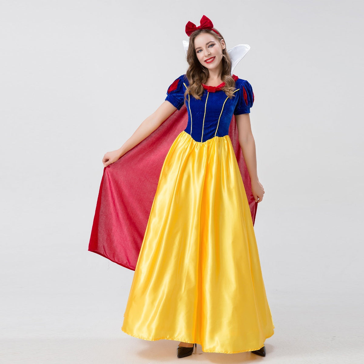 Adult Snow Princess Halloween Costume Long Dress
