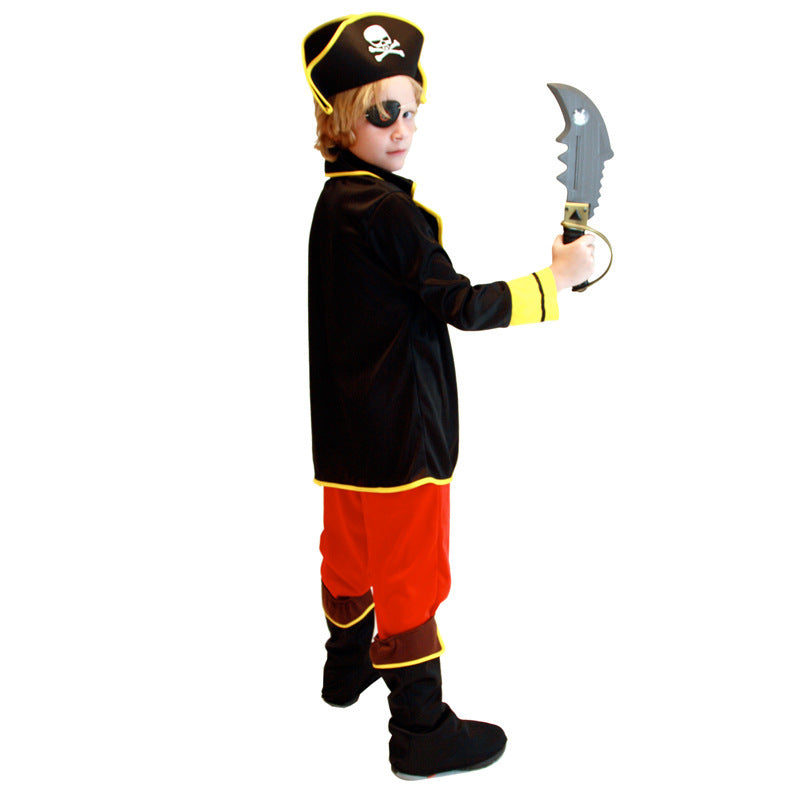 Kids Pirate Costume Jack Sparrow Halloween Boys Clothing