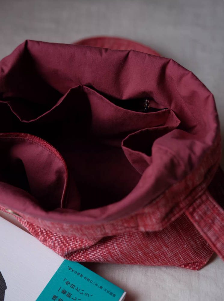 Solid Color Linen Cotton Handheld Crossbody Versatile Bag