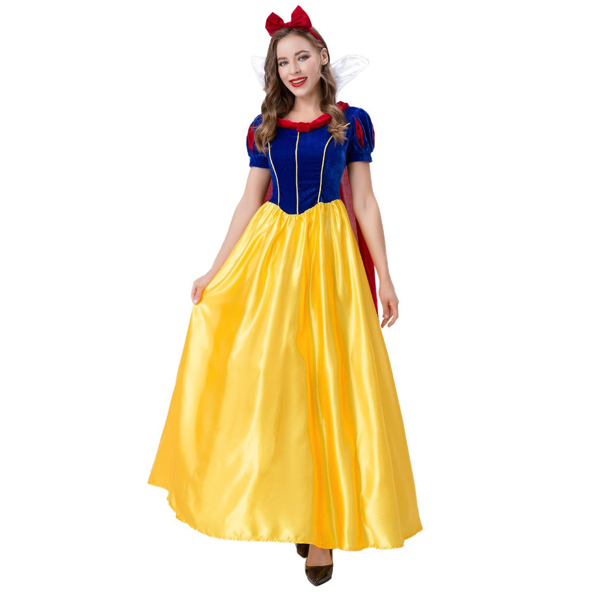Adult Snow Princess Halloween Costume Long Dress