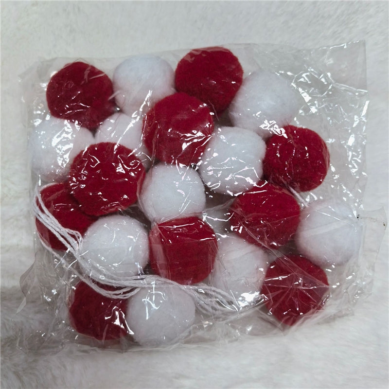 Christmas Felt Ball Wreath