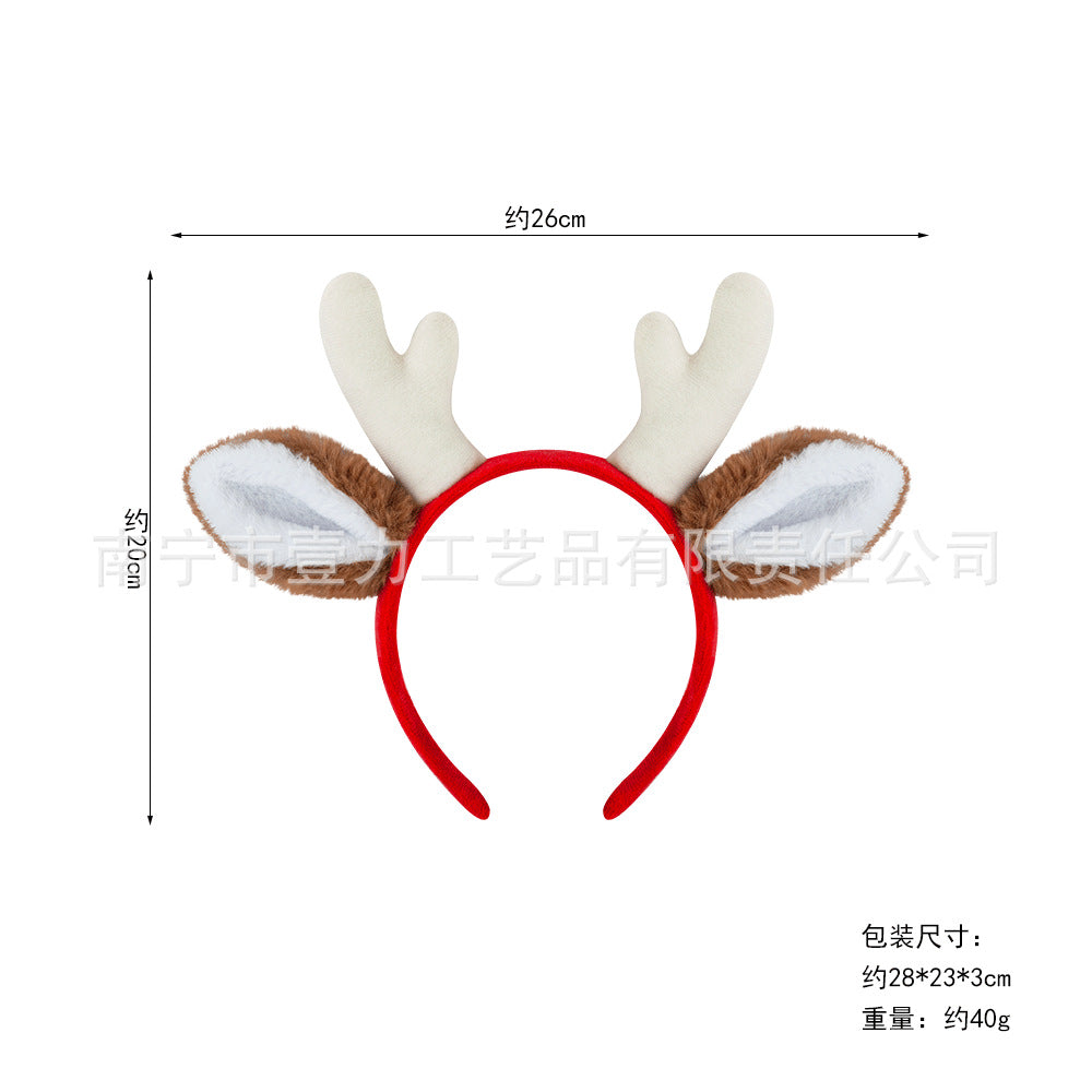 Christmas Reindeer Antler Headband For Kids Party Costume